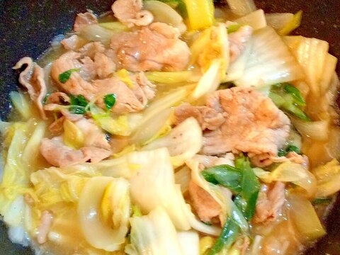 野菜、豚肉の中華風あんかけ♪